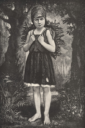 Vintage Image Plate - Little Barefoot