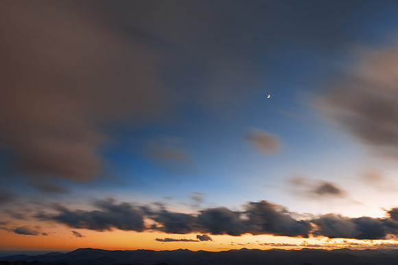 Blue Ridge Crescent Twilight