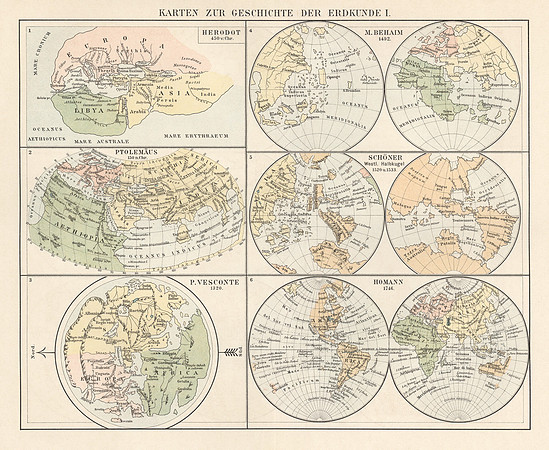 Vintage Maps of History of Exploration