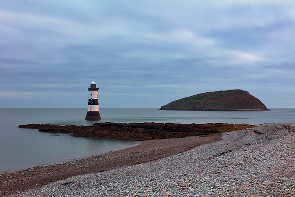 Cloudy Lighthouse Dawn - Trwyn Du