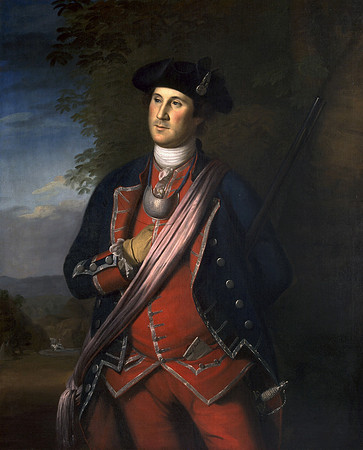 Earliest Known Portrait of George Washington (by Charles Willson Peale circa 1772)