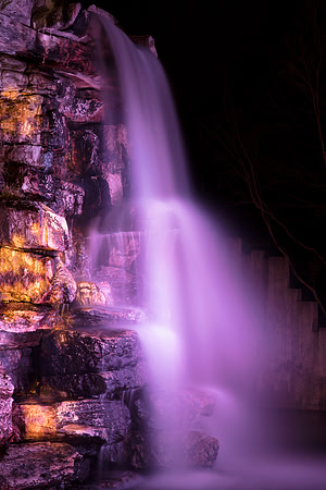 Glowing Nightshade Falls