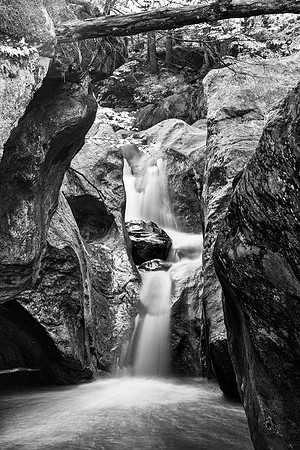 Texas Falls - Black & White