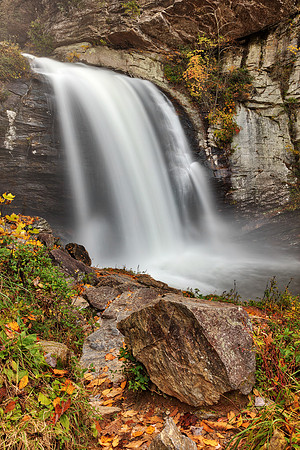 Autumn Looking Glass Falls