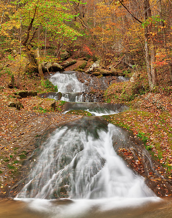 Autumn Roaring Slide Falls