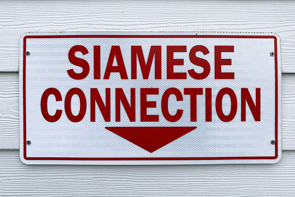 Siamese Connection Sign