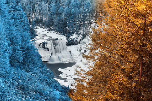 Warming Winter Waterfall
