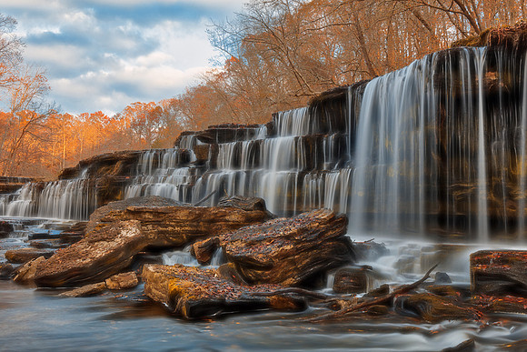 Golden Hour Dream Falls