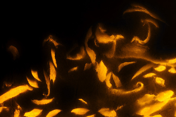 Glowing Gold Flakes