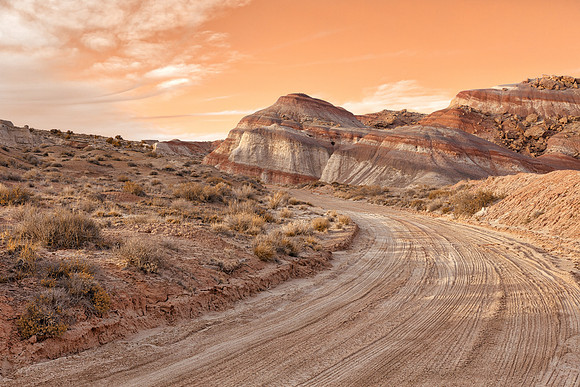Golden Lines of Cathedral Valley