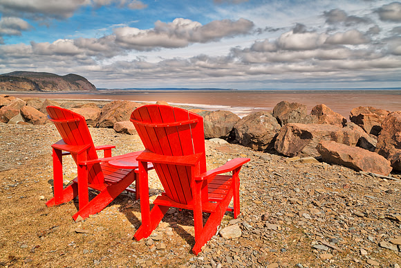 Red Chairs of Fundy Bay