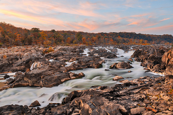 Great Autumn Twilight Falls
