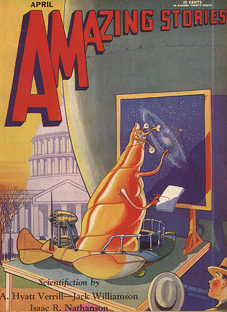 Vintage Amazing Stories Front Cover - April 1930