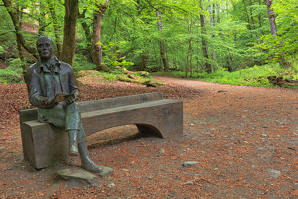 Forest Bench Statue - Robert Burns