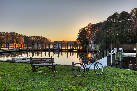 Sunset Serenity of Waterfront Park