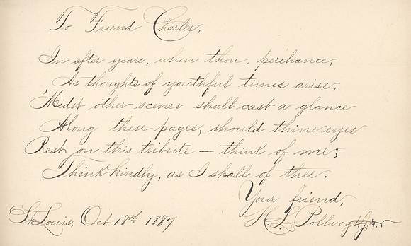 Vintage Friendly Note