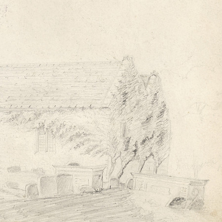 Vintage Cemetery Sketch