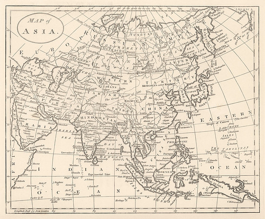 Vintage Map - Asia in 1836