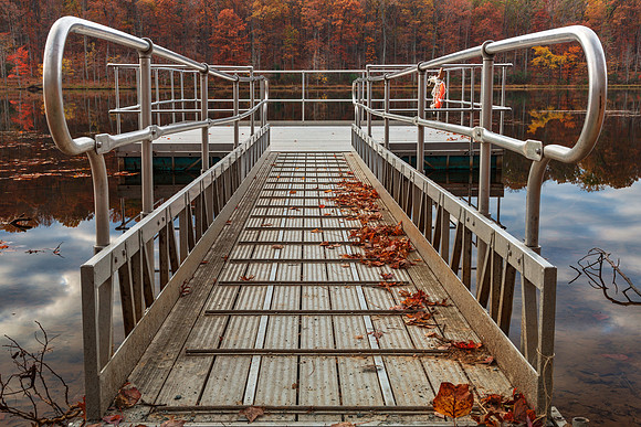 Autumn Lake Boardwalk