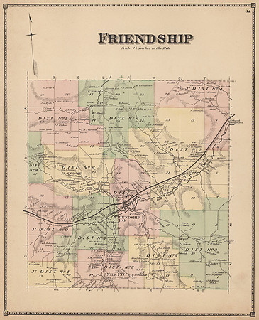 Vintage Map - Friendship