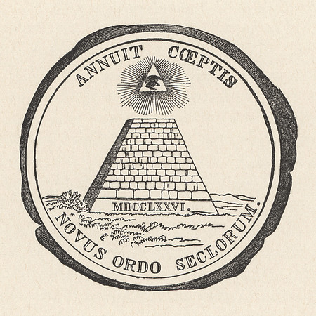 Vintage Illustration - Reverse of the Great Seal of the United States