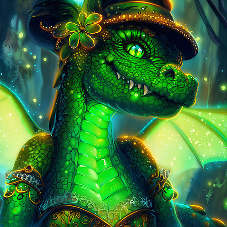 Lucky Irish Dragon
