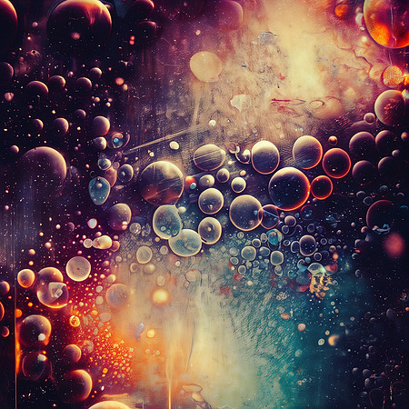 Rainbow Grunge Bubbles