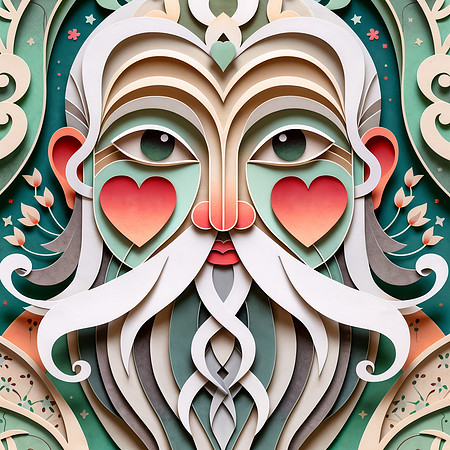 Origami Love Sage