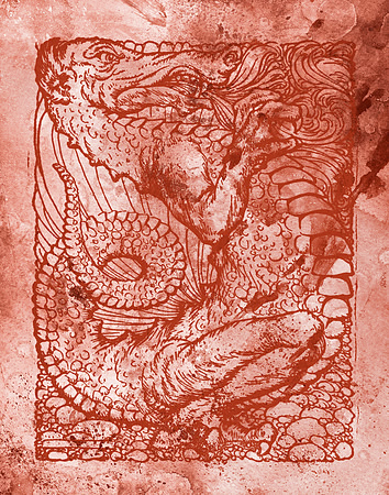 Acrylic Tanglewood Dragon