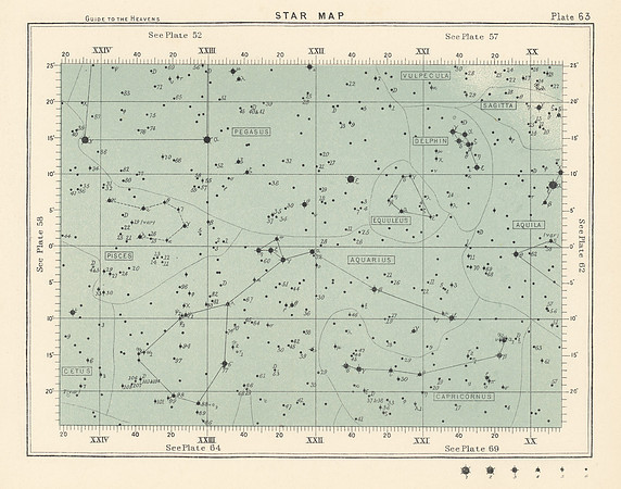 Vintage Star Map - Plate 63