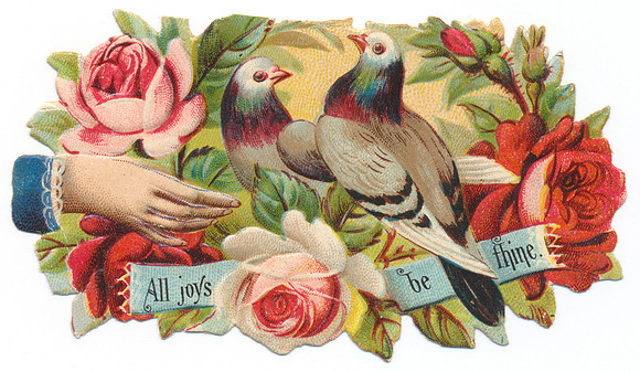 Vintage Calling Card - All Joys Be Thine