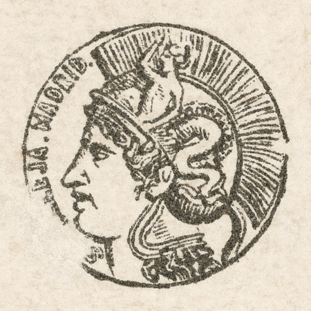 Vintage Minerva Postmark (Madrid, Spain)