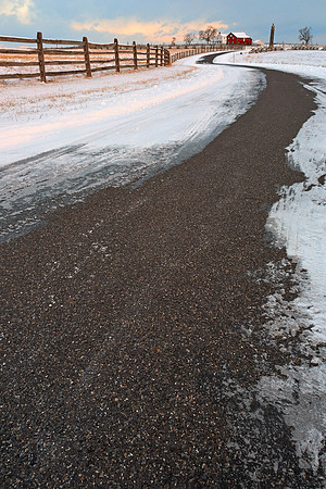 Winding Winter Road