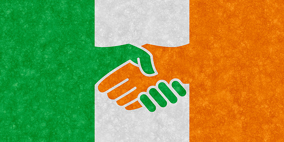 Velvet Handshake Flag - Ireland