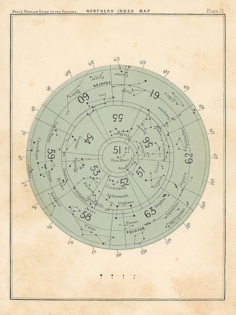 Vintage Northern Index Map (Ball's Plate 71)