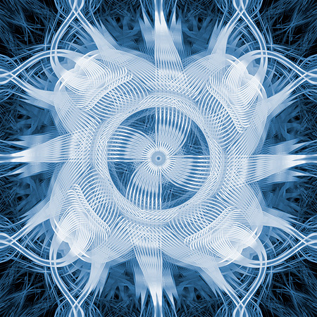 Blue Abstract Turbine