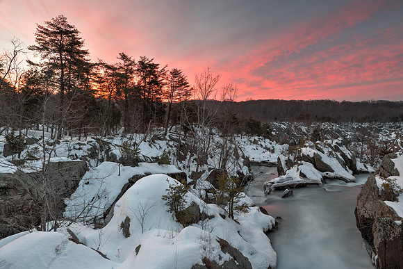 Great Falls Winter Twilight