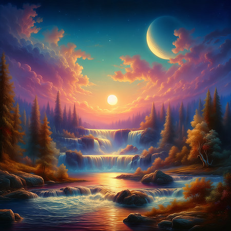 Sunrise Serenity Cascades