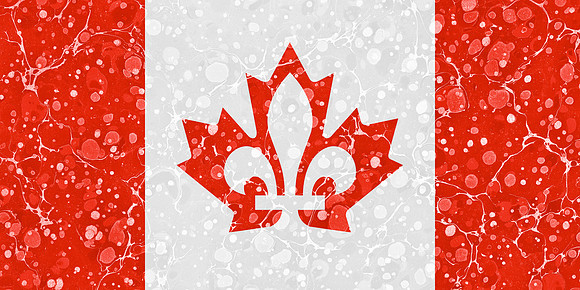 Marbled Flag - Maple Lys Canada