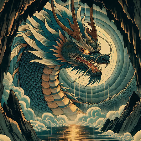 Ukiyo-e Vortex Dragon