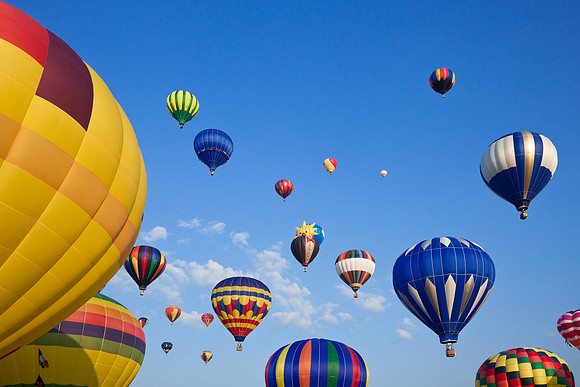 Vibrant Hot Air Balloons