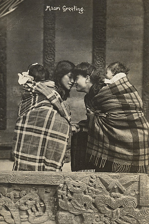 Vintage Photo Postcard - Maori Greeting
