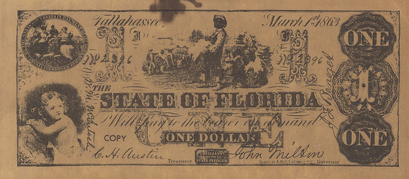 Vintage Florida Currency - $1 (reproduction)