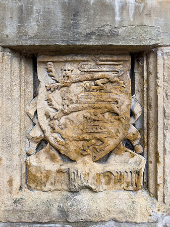 Weathered Royal Arms of England
