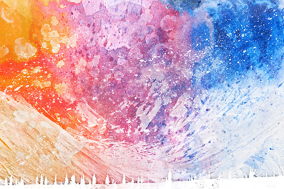 Abstract Acrylic Mountain