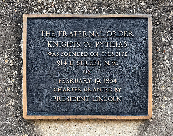 Knights of Pythias Plaque