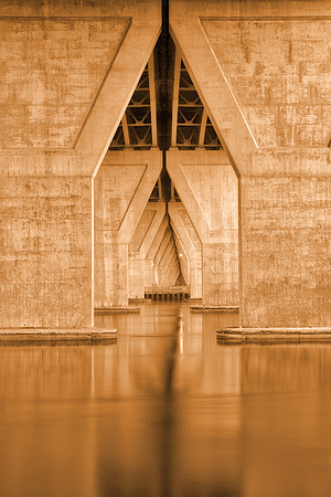 Gold Undertones of Kent Narrows Bridge