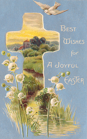Vintage Postcard - Best Wishes for a Joyful Easter