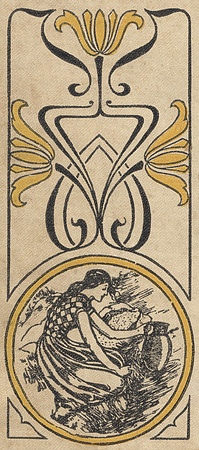 Vintage Banner - Art Nouveau Pitcher Girl