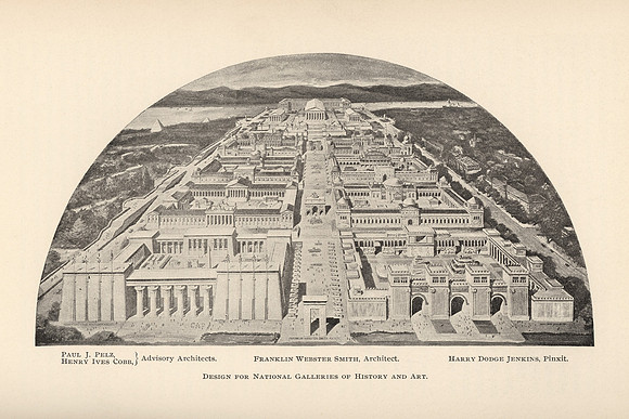 Vintage Mockup Design for National Galleries of History and Art